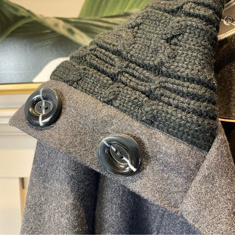 Women's RW & CO Gray Wool Coat Size M - Picture 7 of 15